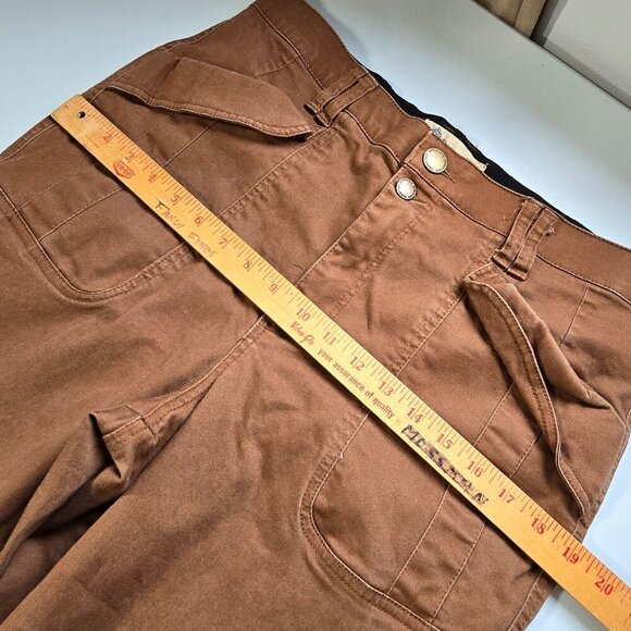 Democracy Women’s 14 Brown Ab Technology High Rise Stretch Utility Ankle Pants - Picture 10 of 14